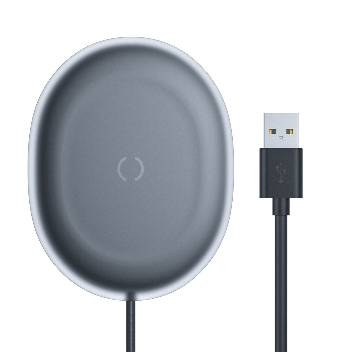 Incarcator Wireless Baseus Jelly Qi 15W include Cablu Type-C la USB Negru thumb