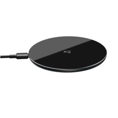 Incarcator Wireless Baseus Simple Qi 15W include Cablu Type-C la Type-C 1m Negru