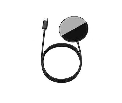 Incarcator Wireless Baseus Simple Qi 15W incarcare MagSafe Iphone 12/13 Cablu Type-C 1.5m Negru thumb