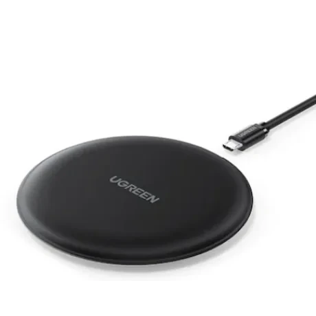 Incarcator wireless Ugreen CD186 Qi 15W cablu Type-C la USB 1m inclus negru