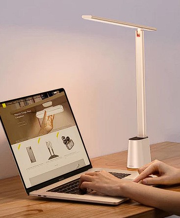 Lampa Birou LED Baseus Smart Eye Series 5W Cablu USB Type-C inclus Alb thumb