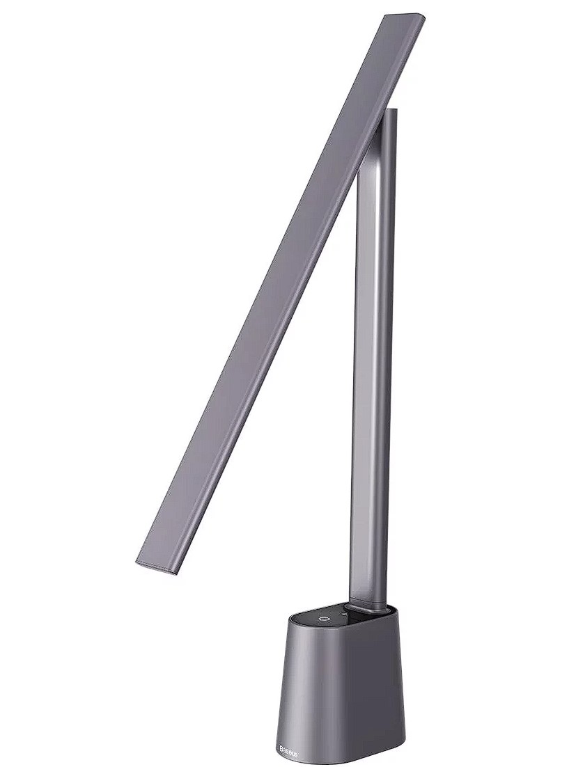 Spokesman lid Institute LAMPA BIROU LED Baseus Smart Eye Series, putere 5W, 3 trepte intensitate  luminoasa, material ABS+PC+aliaj de aluminiu, rotire 180 grade, alimentare:  cablu USB Type-C inclus, gri "DGZG-0G" (include TV 0.75lei) - 6953156204997  -