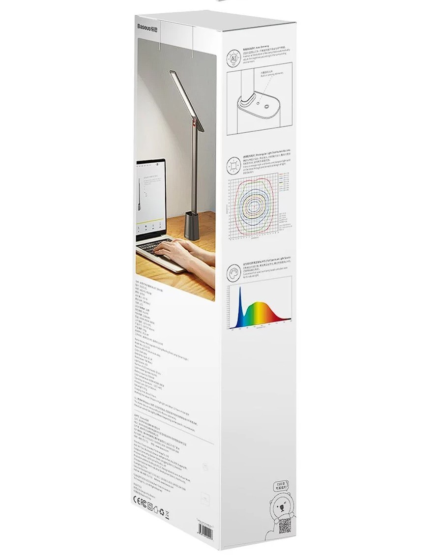 Lampa Birou LED Baseus Smart Eye Series 5W Cablu USB Type-C inclus Gri thumb
