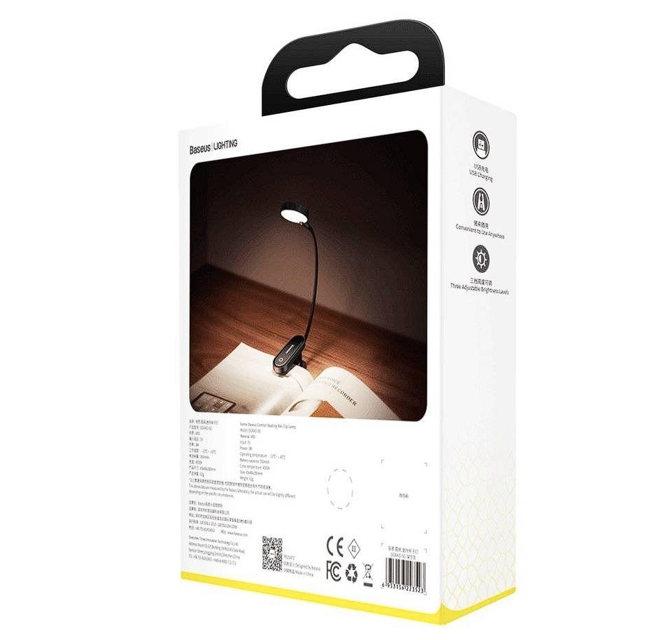Lampa pentru citit Baseus Comfort LED 3 acumulator 400mAh thumb