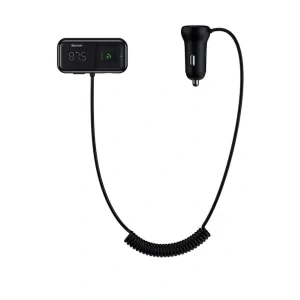 Modulator Auto FM Baseus S-16 T-Type Bluetooth 5.0 2 x USB Output 5V/3.1A Negru