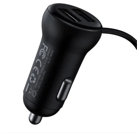 Modulator Auto FM Baseus S-16 T-Type Bluetooth 5.0 2 x USB Output 5V/3.1A Negru