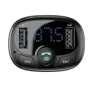 Modulator Auto FM Baseus T-Typed Bluetooth 4.2 2 x USB 5V/3.4A Negru