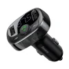 Modulator Auto FM Baseus T-Typed Bluetooth 4.2 2 x USB 5V/3.4A Negru