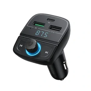 Modulator auto FM Ugreen CD229 bluetooth 5.0 2 x USB si 1 x USB Type-C negru