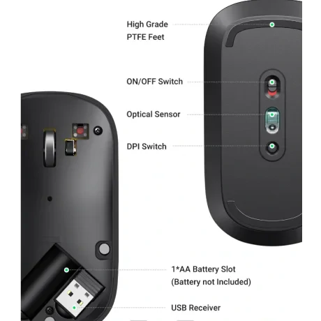 Mouse Ugreen MU001 wireless negru