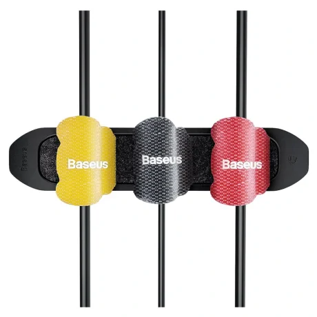 Organizator Cabluri Baseus Kit Fixer Negru