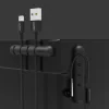 Organizator cabluri Ugreen LP114 adeziv 3m negru