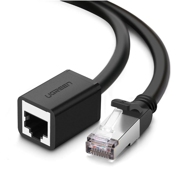 Cablu retea UTP prelungitor Ugreen NW112 Cat6 RJ-45 (T) la RJ-45 (M) 3m negru thumb