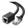 Cablu retea UTP prelungitor Ugreen NW112 Cat6 RJ-45 (T) la RJ-45 (M) 3m negru