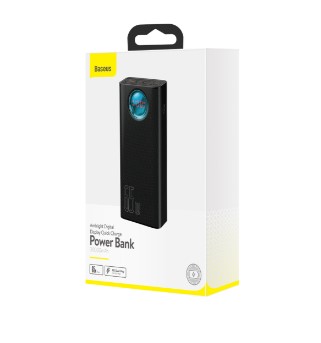 Power Bank Baseus Ambilight 30000mAh PD 3.0 65W 4 x USB 1 x USB Type-C 3A Negru thumb