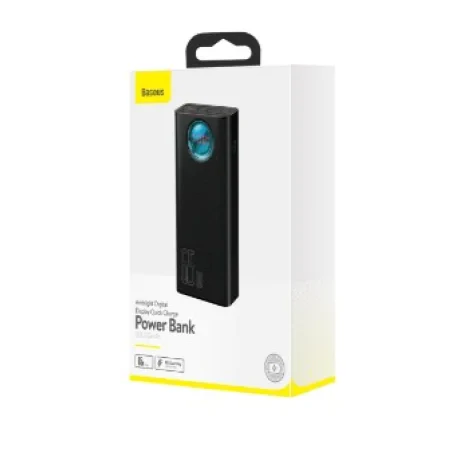 Power Bank Baseus Ambilight 30000mAh PD 3.0 65W 4 x USB 1 x USB Type-C 3A Negru