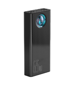 Power Bank Baseus Ambilight 30000mAh PD 3.0 65W 4 x USB 1 x USB Type-C 3A Negru thumb
