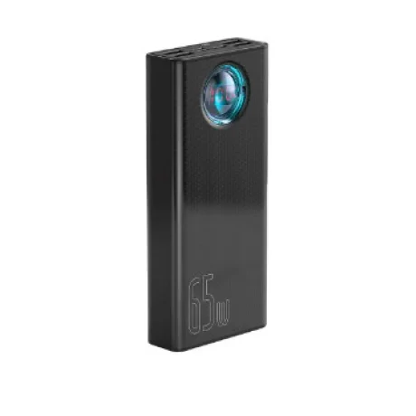 Power Bank Baseus Ambilight 30000mAh PD 3.0 65W 4 x USB 1 x USB Type-C 3A Negru