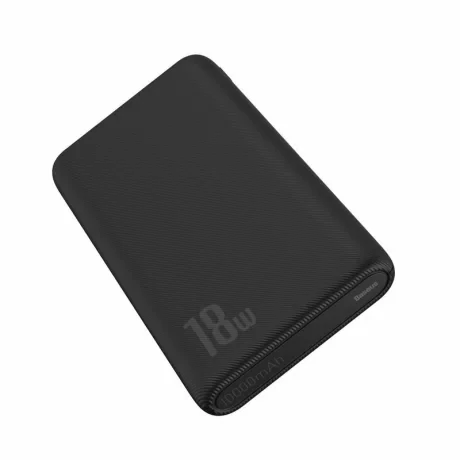 Power Bank Baseus Bipow Digital Display 10000mAh PD 15W 2 x USB 1 x USB Type-C 1 x Micro USB 3A negru