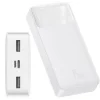 Power Bank Baseus Bipow Digital Display 20000mAh PD 15W 2 x USB 1 x USB Type-C 1 x Micro USB 3A Alb