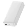 Power Bank Baseus Bipow Digital Display 20000mAh PD 15W 2 x USB 1 x USB Type-C 1 x Micro USB 3A Alb