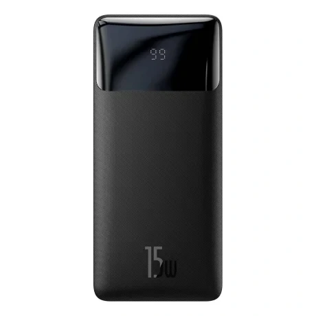 Power Bank Baseus Bipow Digital Display 20000mAh PD 15W 2 x USB 1 x USB Type-C 1 x Micro USB 3A Negru