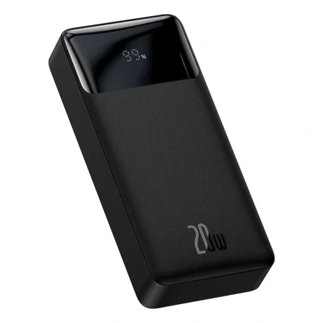Power Bank Baseus Bipow Digital Display 20000mAh PD 20W 2 x USB 1 x USB Type-C 1 x Micro USB 3A Negru