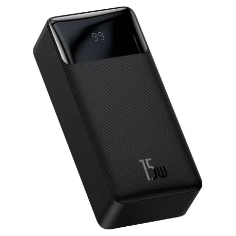Power Bank Baseus Bipow Digital Display 30000mAh PD 15W 2 x USB 1 x USB Type-C 1 x Micro USB 3A Negru