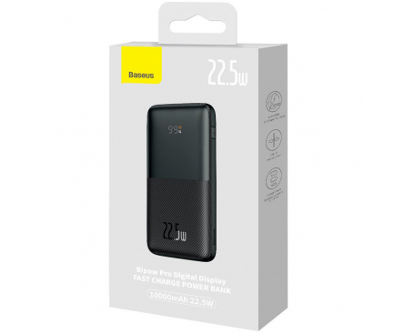 Power Bank Baseus Bipow Pro 10000mAh PD 22.5W 2 x USB 1 x USB Type-C 3A Negru thumb