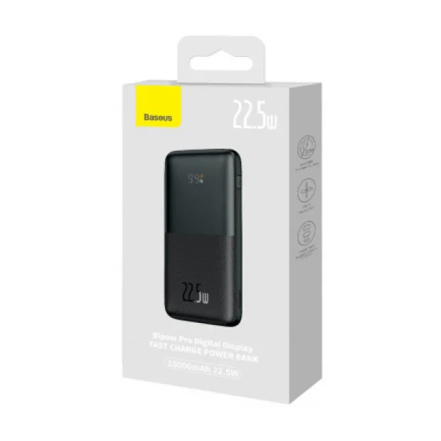 Power Bank Baseus Bipow Pro 10000mAh PD 22.5W 2 x USB 1 x USB Type-C 3A Negru
