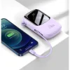 Power Bank Baseus Q Pow 20000mAh PD 20W 1 x USB 1 x USB Type-C 1 x Lightning integrat 3A Violet