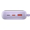 Power Bank Baseus Q Pow 20000mAh PD 20W 1 x USB 1 x USB Type-C 1 x Lightning integrat 3A Violet