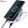 Power Bank Baseus Q Pow 20000mAh PD 20W 1 x USB 1 x USB Type-C 1 x Lightning integrat 3A Violet