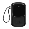 Power Bank Baseus Q Pow 20000mAh PD 22.5W 1 x USB 1 x USB Type-C 1 x USB Type-C inclus 3A Negru
