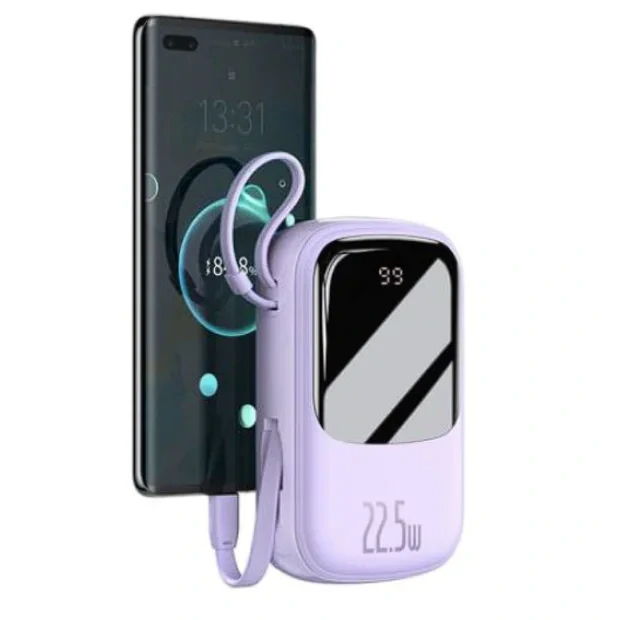 Power Bank Baseus Q Pow 20000mAh PD 22.5W 2 x USB 1 x USB Type-C 1 x USB Type-C integrat 3A Mov