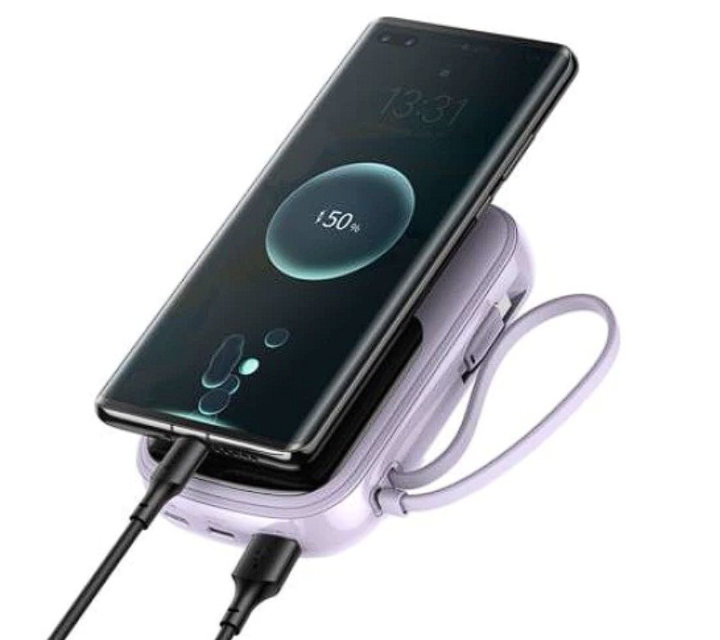 Power Bank Baseus Q Pow 20000mAh PD 22.5W 2 x USB 1 x USB Type-C 1 x USB Type-C integrat 3A Mov thumb