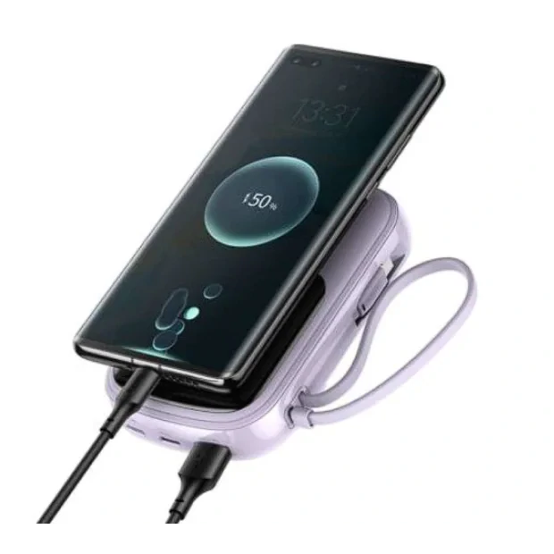 Power Bank Baseus Q Pow 20000mAh PD 22.5W 2 x USB 1 x USB Type-C 1 x USB Type-C integrat 3A Mov