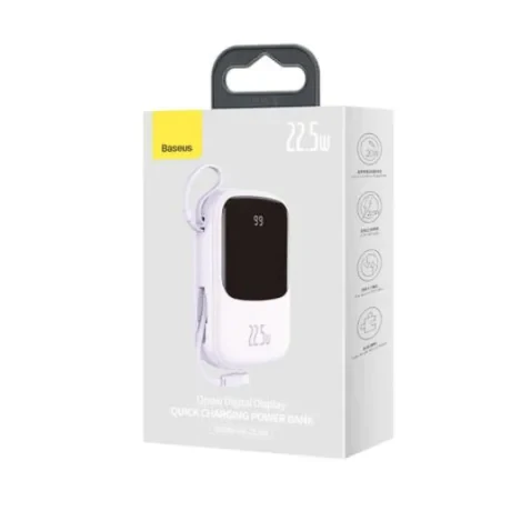 Power Bank Baseus Q Pow 20000mAh PD 22.5W 2 x USB 1 x USB Type-C 1 x USB Type-C integrat 3A Mov