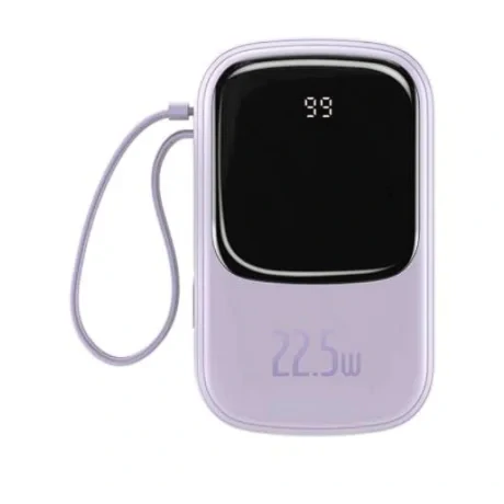 Power Bank Baseus Q Pow 20000mAh PD 22.5W 2 x USB 1 x USB Type-C 1 x USB Type-C integrat 3A Mov