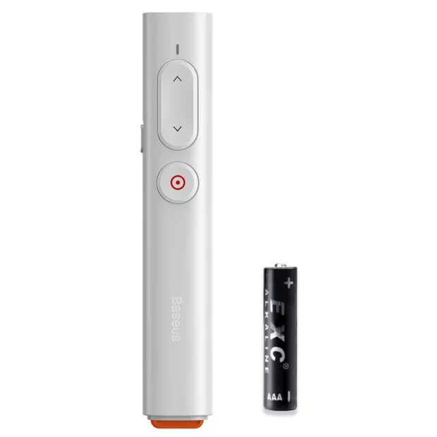Presenter Baseus Orange Dot PPT Wireless laser 2.4 GHz Alb
