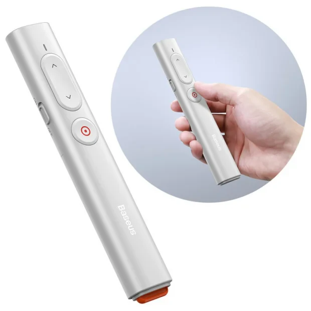 Presenter Baseus Orange Dot PPT Wireless laser 2.4 GHz Alb
