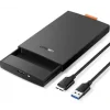 Rack extern Ugreen CM237 pentru HDD si SSD SATA 2.5&quot; conectare USB 3.0 negru