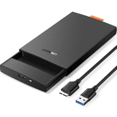 Rack extern Ugreen CM237 pentru HDD si SSD SATA 2.5&quot; conectare USB 3.0 negru