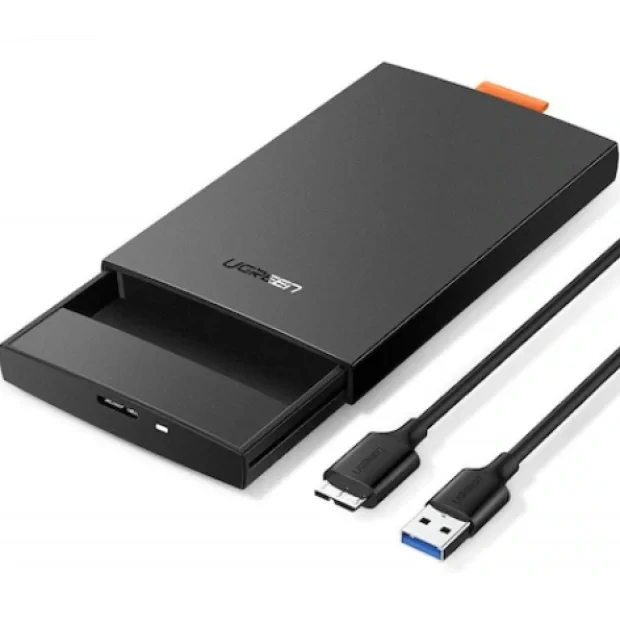 Rack extern Ugreen CM237 pentru HDD si SSD SATA 2.5&quot; conectare USB 3.0 negru