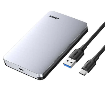 Rack extern Ugreen CM300 pentru HDD si SSD SATA 2.5" conectare USB 3.1 Gen2 cablu inclus USB to USB Type-C gri thumb