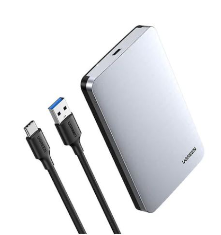 Rack extern Ugreen CM300 pentru HDD si SSD SATA 2.5" conectare USB 3.1 Gen2 cablu inclus USB to USB Type-C gri thumb