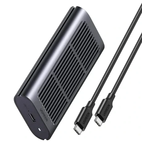 Rack extern Ugreen CM347 pentru SSD M.2 NVMe conectare prin USB Type-C gri