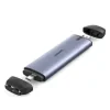 Rack extern Ugreen CM353 pentru SSD M.2 NVMe SATA 2 in 1 conector USB + USB Type-C gri