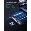 Rack extern Ugreen CM400 pentru SSD M.2 NVMe SATA cablu inclus de 50 cm USB Type-C la USB Type-C gri