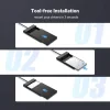 Rack extern Ugreen US221 pentru HDD si SSD SATA 2.5&quot; conectare USB 3.0 ABS gri